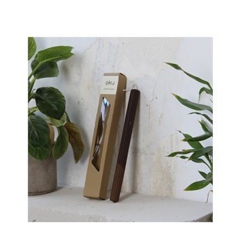 Easter Candle - Monochrome Dark Coffee