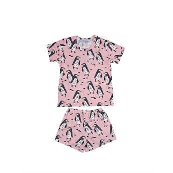 Summer Pyjama Set - Pink Playnguins