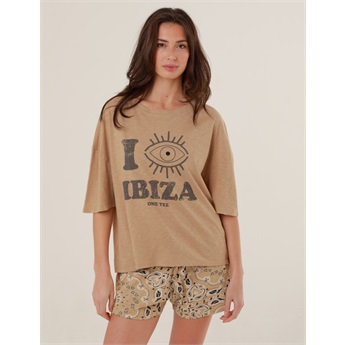 Clara Boyfriend T-Shirt - Sand