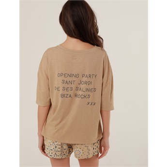 Clara Boyfriend T-Shirt - Sand
