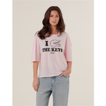 Amber Boyfriend T-Shirt - Light Pink