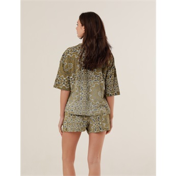 Paul Bandana Shorts - Olive/Sand