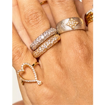 Ring - Grey Champagne