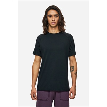 Raw Edge Raglan T-Shirt Men - Black
