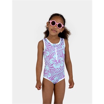 Hibiscus Violet Swimsuit UPF50+