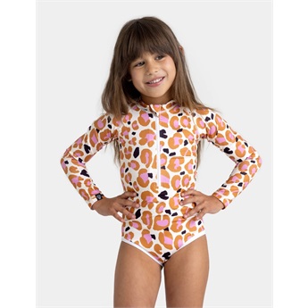 Candy Leopard LS Swimsuit UPF50+
