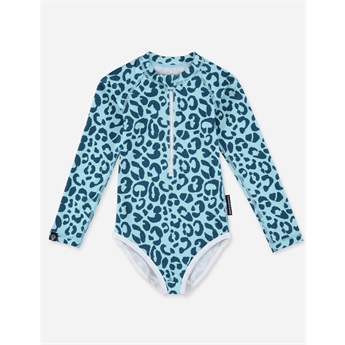Ocean Leopard LS Swimsuit UPF50+