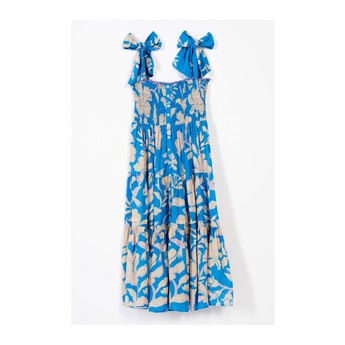 Long Dress Triny - Blue Palm Beach