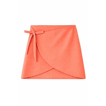 Calypso Swim Skirt - Neon Coral