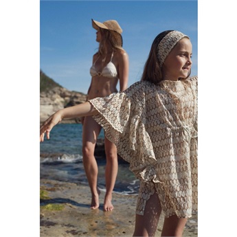 Waves Caftan - Blanc