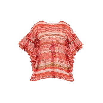 Waves Caftan - Coral