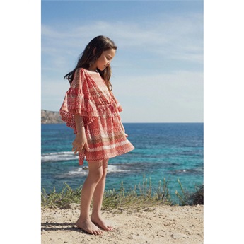 Waves Caftan - Coral
