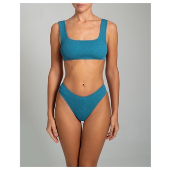 August Bikini - Metallic Azure