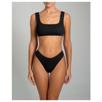August Bikini - Metallic Black