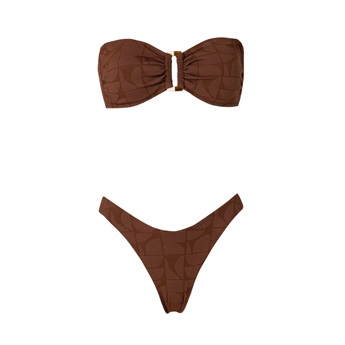 Melita Bikini - Coffee Jacquard