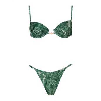 Lou Bikini - Paisley Green