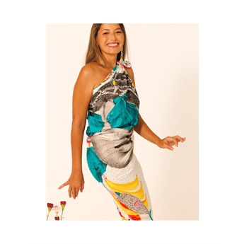 Sarong Mina White