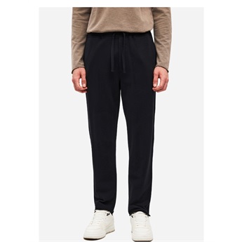 Men Raw Edge Sweatpants - Black
