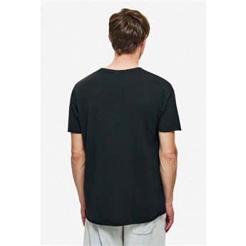 Men Relaxed Sleeves T-Shirt - Black