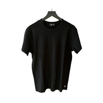 Men Slub T-Shirt Detailed Seam - Black