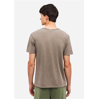 Men Slub T-Shirt Detailed Seam - Vintage Rock