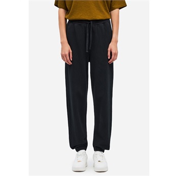 Women Piquet Fleece Sweatpants - Vintage Black