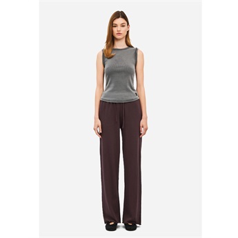 Women Wide Light Sweatpants - Cocoa